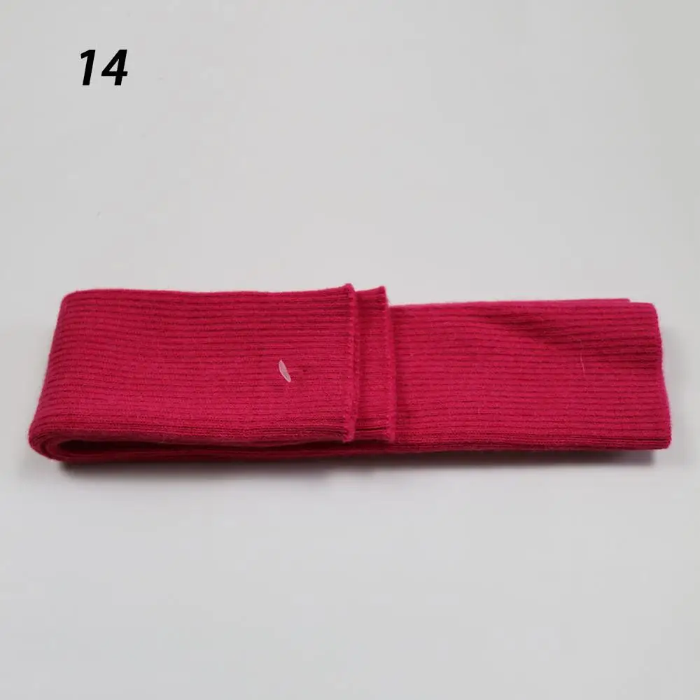 Sparsil, женские осенние кашемировые перчатки без пальцев, 50 см, эластичные теплые вязаные рукавицы, 19 цветов, Вечерние перчатки для косплея - Цвет: 14 Rose Red
