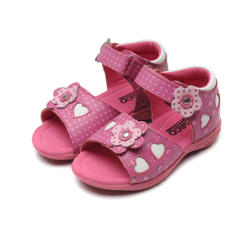 Newst/летние детские сандалии из натуральной кожи белого и розового цвета, 1 пара, для девочек + внутренняя поверхность 14,3-18,2 см, детская