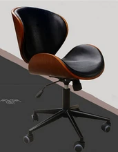 Office chair. Lifting ergonomic chair bent wood European staff chair