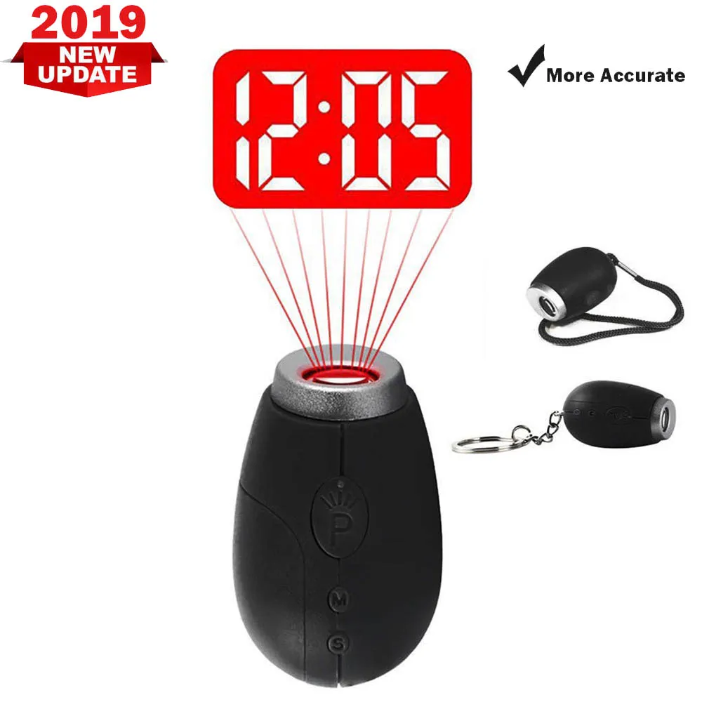 

3pcs Mini Digital Projection Clock LED Portable Clocks With Time Projection Digital Watch Night Light Magic Projector Clock
