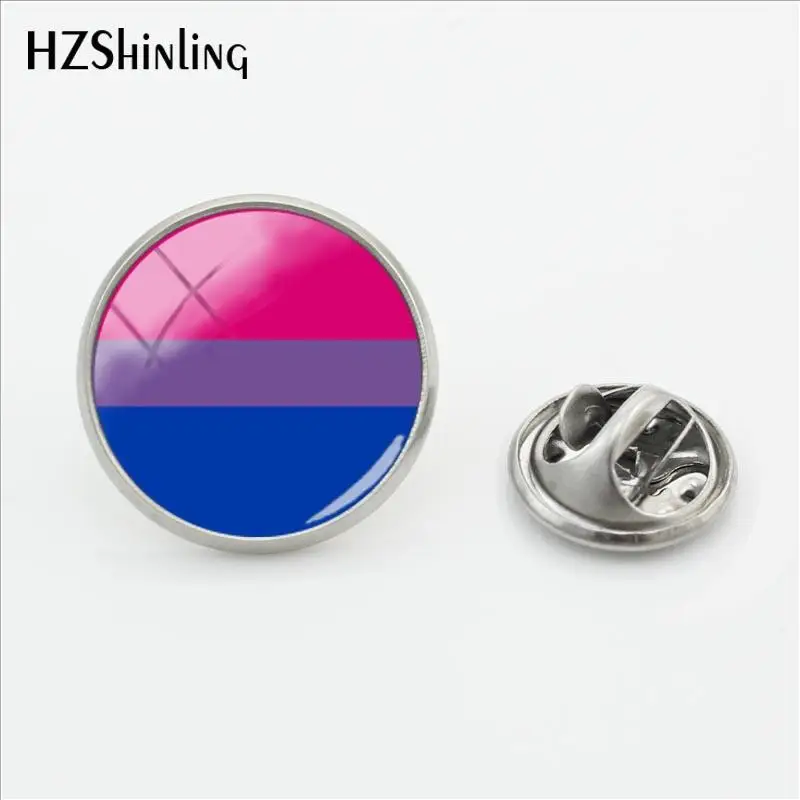 Новинка 2018 застежка для флага Bi Pride булавки panflesh лацкана из нержавеющей стали