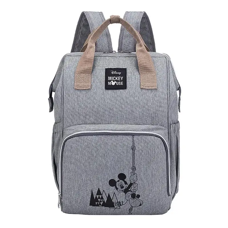 Disney Mummy Diaper Bags Zipper Mother Travel Backpacks Large Capacity Minnie Mickey Mouse Pooh Bear Printed Maternity Handbags - Цвет: Mickey