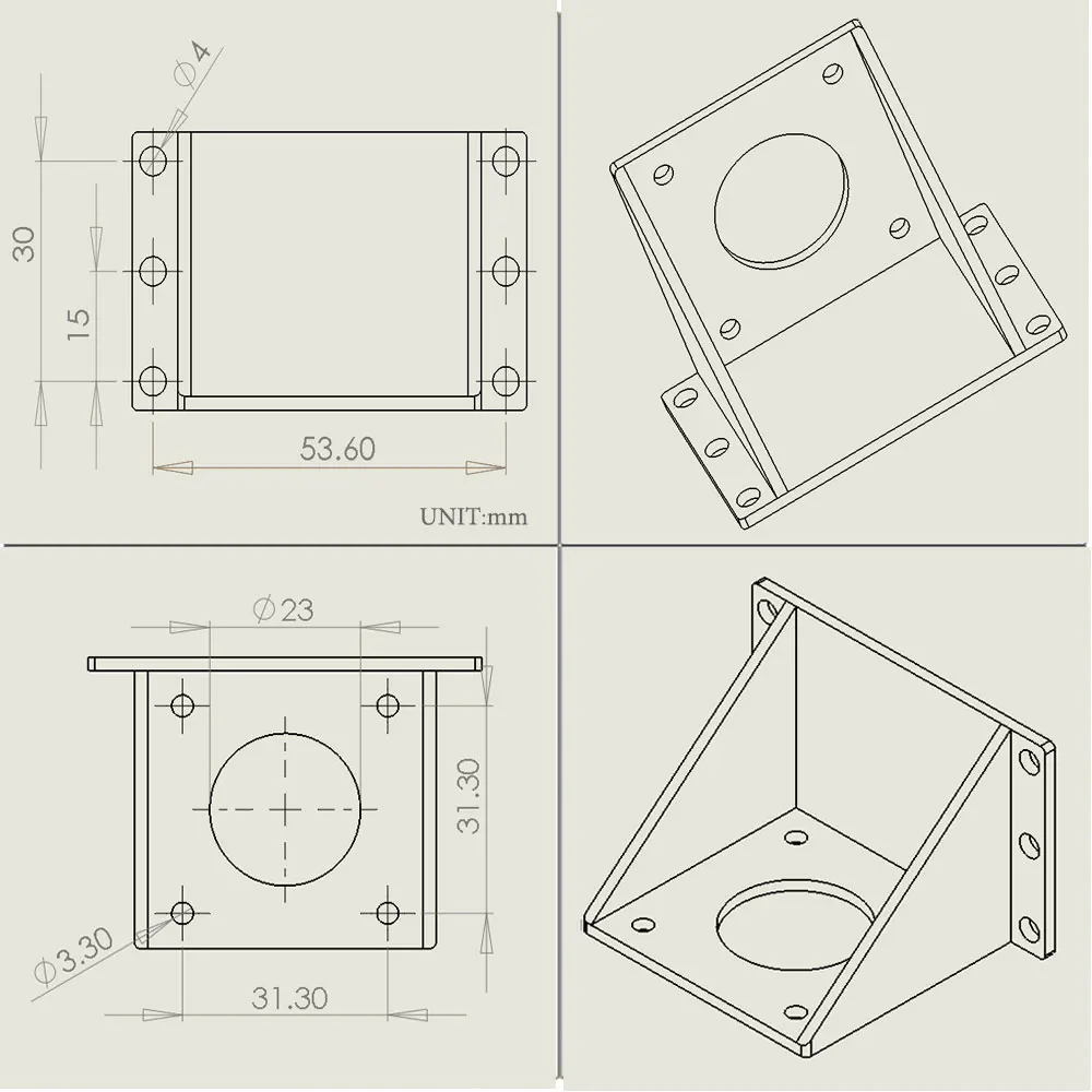 Titan экструдер части 3d принтера для E3D V6 Hotend j-головка Боуден Монтажный кронштейн 1,75 мм нить 3:1 коэффициент передачи