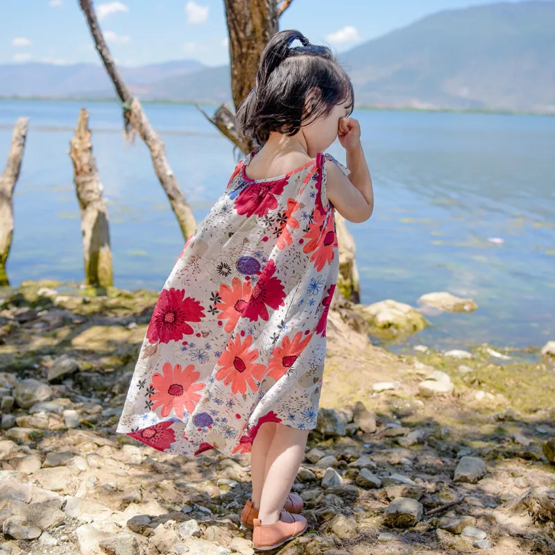 

Mihkalev Cute baby girl beach dress children clothing 2019 kids summer dresses for girls sundress child slip dress costume