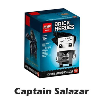 12 видов BrickHeadz фигурки супергероев Капитан Америка Железный человек Халк Ллойд Робин Чудо-Женщина модель строительные блоки игрушки - Цвет: 43024 Salazar