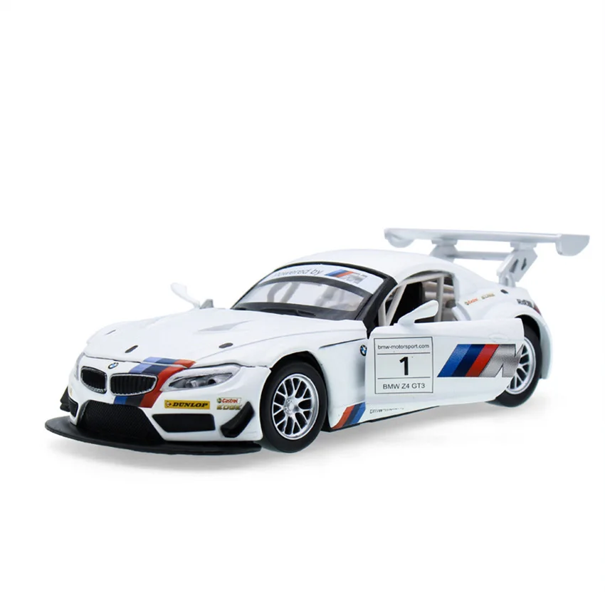 1 32 Z4 GT3 Simulation Coupe Toy Vehicles Model Alloy Pull Back Children Toys Genuine License