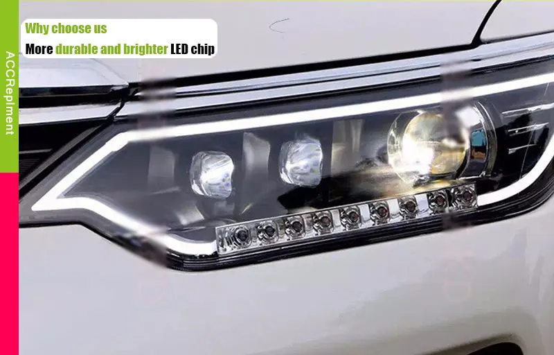 Автомобильный Стайлинг светодиодный налобный фонарь для Toyota фара Camry New Camry V55 светодиодный фар- светодиодный drl H7 Биксеноновая разрядная лампа высокой интенсивности для объектива ближнего и дальнего света