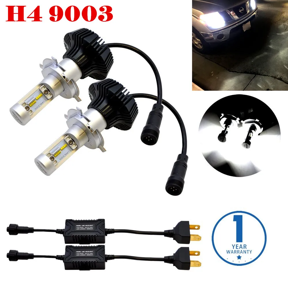 Светодиодные лампы для автомобильных фар 2 шт./компл. H4/HB2/9003 G7 с комплектом
