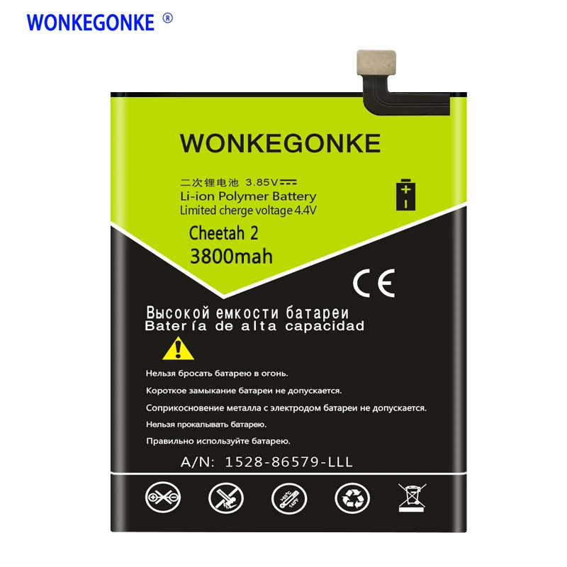 

WONKEGONKE 3800mAh Cheetah2 Battery For Cubot Cheetah 2 Batterie Bateria