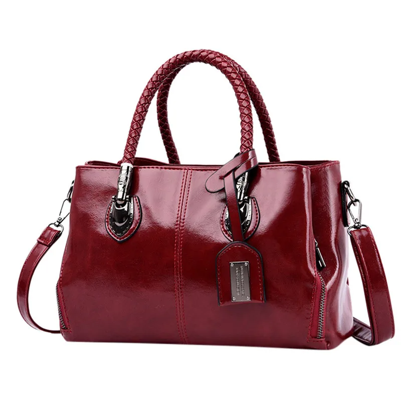 

Women fashion casual simple wild color handbag shoulder messenger bag 2019 women elegant Large capacity messenger Cross-body bag