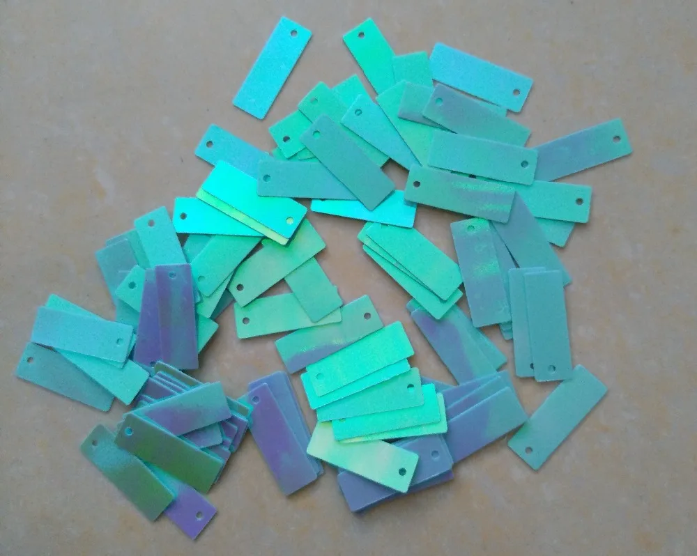 

50g 19*6mm Iridesent Blue Rectangular Sequins for Elsa Corset