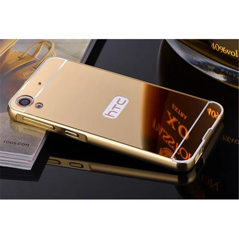 yeni konut htc 820 icin e9 arti 728 m9 m10 626 816 630 ayna kapak kilif aluminyum metal cerceve htc desire 820 icin telefon kilifi