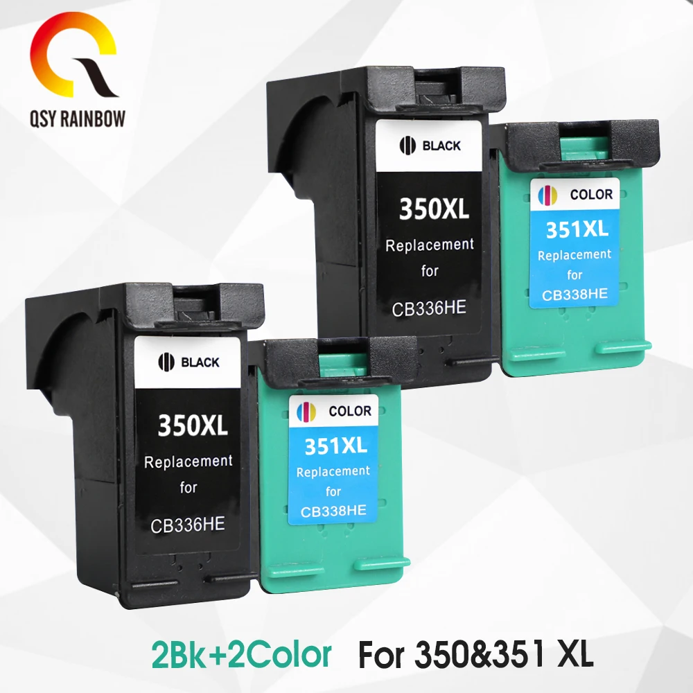 QSYRAINBOW пополнен 350XL 351XL картридж Замена для HP 350 351 hp чернильный с чернилами Deskjet D4260