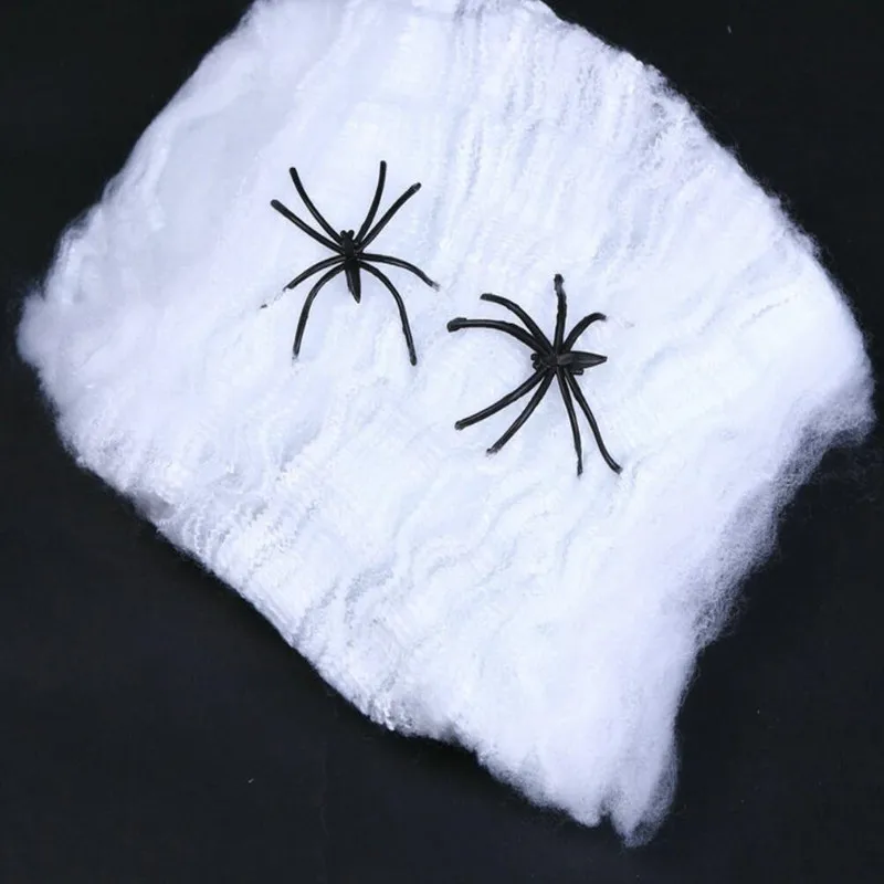 XR Partyday Horrible Scary Spider Web Cobweb Bar Haunted Scene Arranged Halloween Party Decoration Holiday -Cosplayware Store