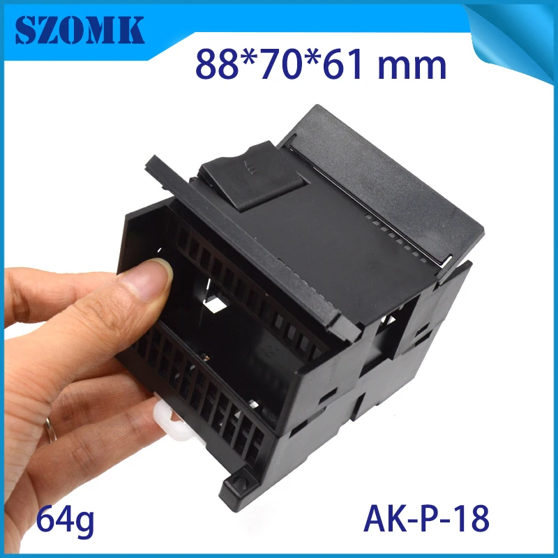 szomk plastic din rail enclosure electronics box PLC instruement plastic housing case plastic junction box (7)