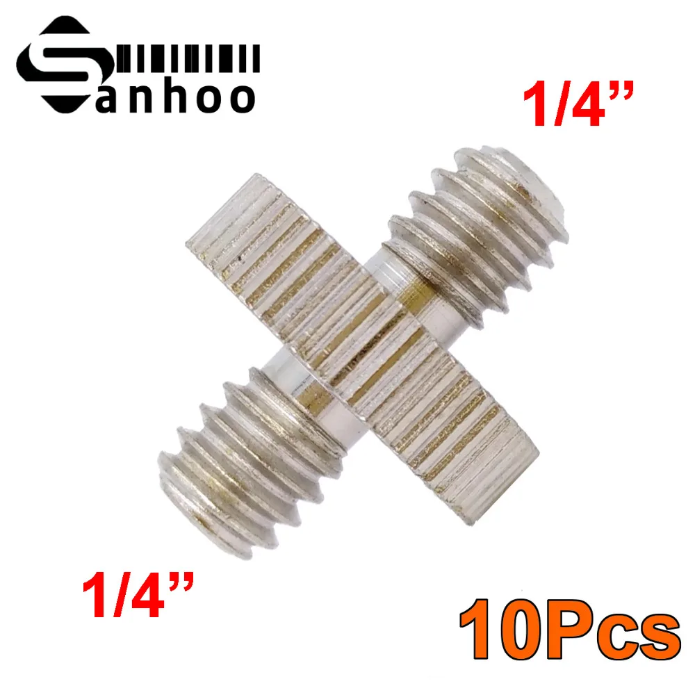10pcs 1/4 to 1/4 Male Convert Screw Adapter Camera accessory for Quick