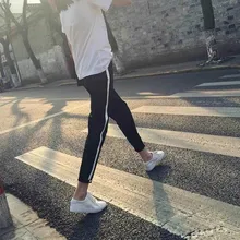 Горячее предложение! Распродажа! Otudoor спортивные брюки для женщин брюки для тренировок женские белые полосатые строчки тонкие брюки Harlan для фитнеса бега Th