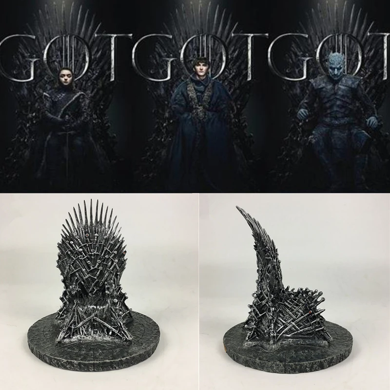 Film and Television Periphery Game of Thrones A Song Ice Fire Iron Throne Cosplay Prop Accessories Resin Model Gift | Тематическая
