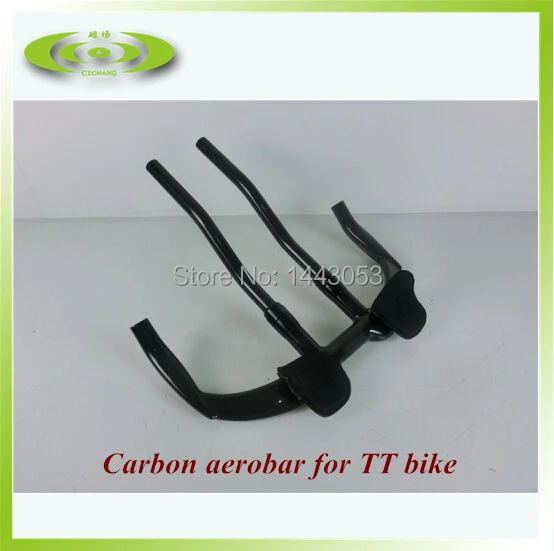 

Hot sale carbon TT handlebar with glossy finish time trial aerobar with free shipping