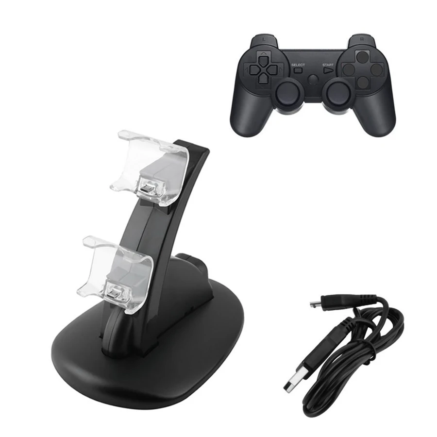 

Dual LED USB Charger Charging Dock Stand Station for Sony PS4 Playstation 4 games Controller console Gaming joystick accessories