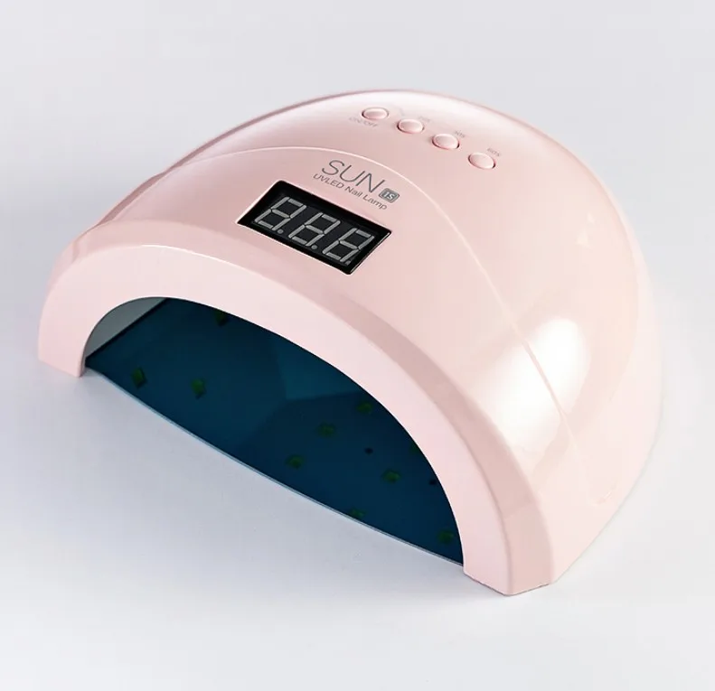 pink Автоматическая Сушилка для ногтей высокого качества SUN1S 48 Вт Светодиодный светильник для ногтей УФ лампа отверждения для УФ светодиодный Гель-лак для ногтей машина для дизайна ногтей - Цвет: pink