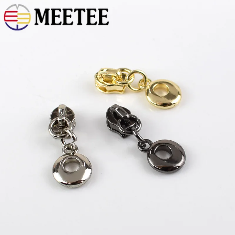 10pcs Fashion 3# O Rings Zipper Sliders For Nylon Zippers Jackets Clothes Head Zip Repair Kit DIY Bag Accessories | Дом и сад