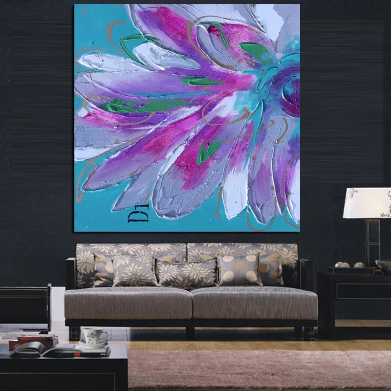 Print Abstract Chrysanthemum Watercolor Oil Painting on Canvas Art Poster Modern Wall Picture For Living Room Sofa Cuadros Decor