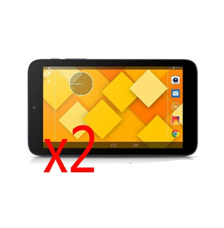 2x пленка + чистая ткань прозрачная защитная для ЖК-экрана Alcatel OneTouch Pixi3 Pixi 3 7 0