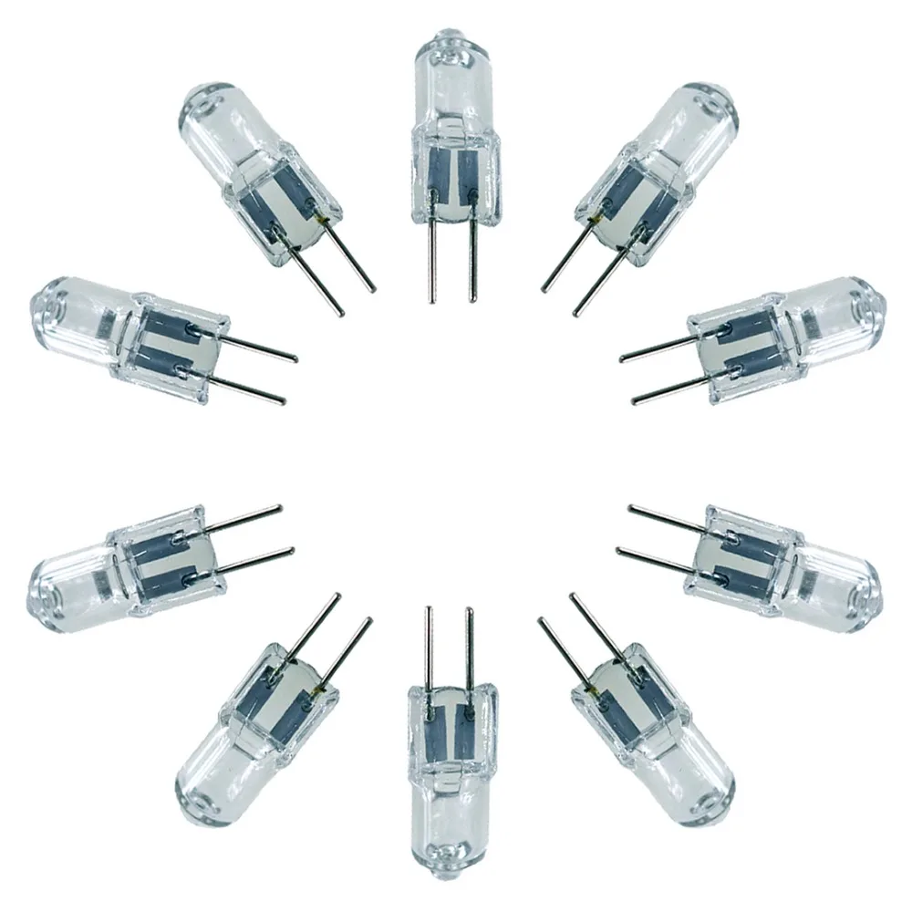 

10pcs JC Type G4 12V 20W Hulogen Bulb AC 12V Halogen Lamp light inserted beads 30*4mm IL