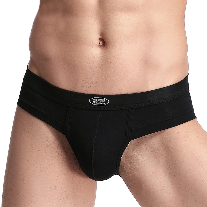 

New Fashion U Convex Breathable Men's Triangle Underwear Male Sense Underwear Sweat-Absorbent Breathable Low Waist Shorts Head
