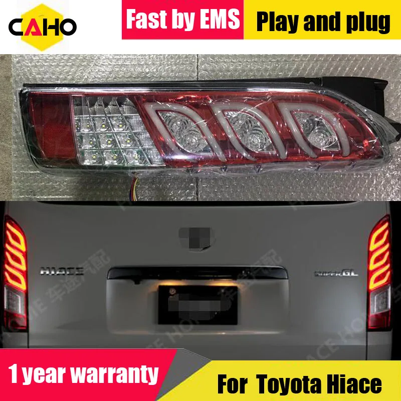

Car styling Taillights For Toyota Hiace 200 series 2005-2018 Led Tail Light Fog lamp Rear Lamp DRL + Brake + Park + Signal light