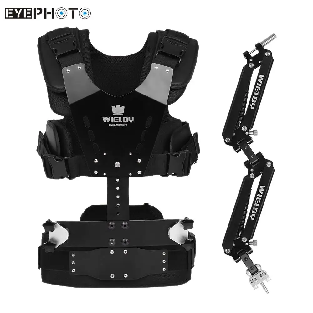 

HD-2200 Iron Triangle Steadycam Vest Arm Kit Photo Studio Kit for DSLR Video Camera Camcorder Load Capacity 1-7kg