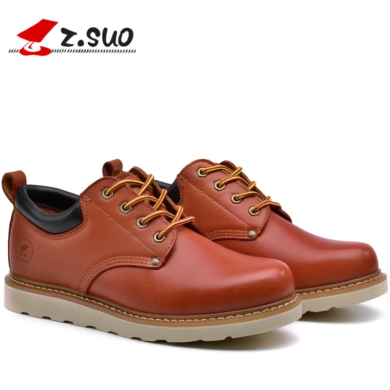 2016 Causal Shoes Leather Men Boots Autumn Winter Rubber Flat With Black Mens Shoes Comfortable Lace-up Zapatos Hombre SG114