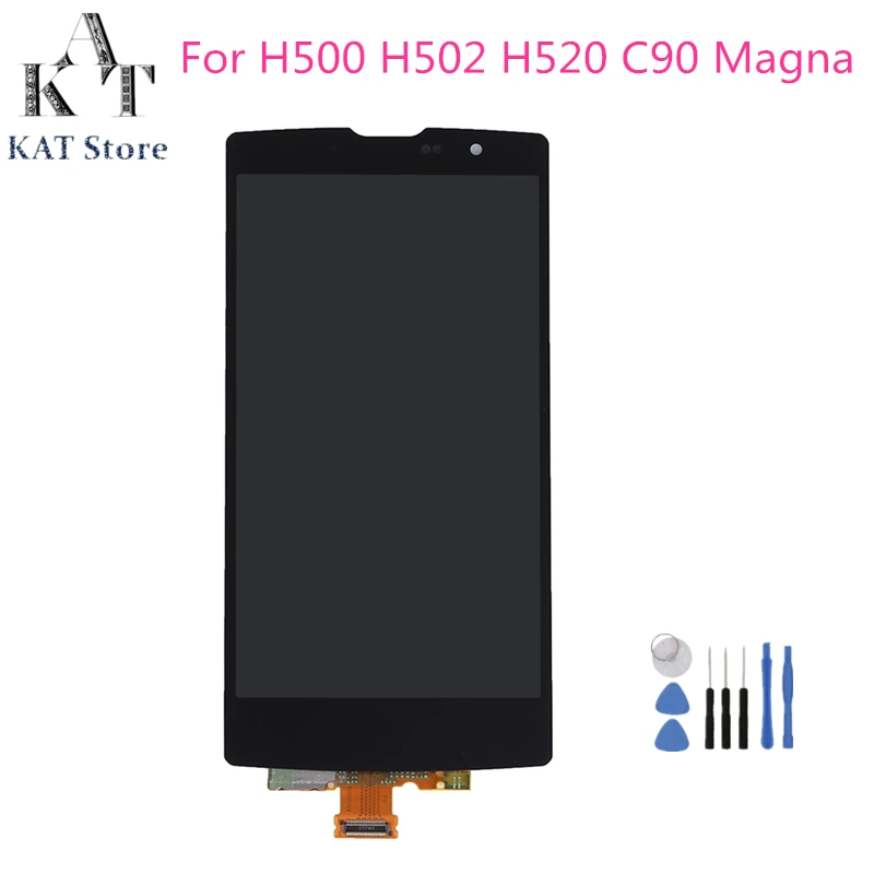 

5.0" Original LCD Display Touch Screen For LG H500 H502 H520 C90 Magna LCD Digitizer Assembly With Frame Gift Tools