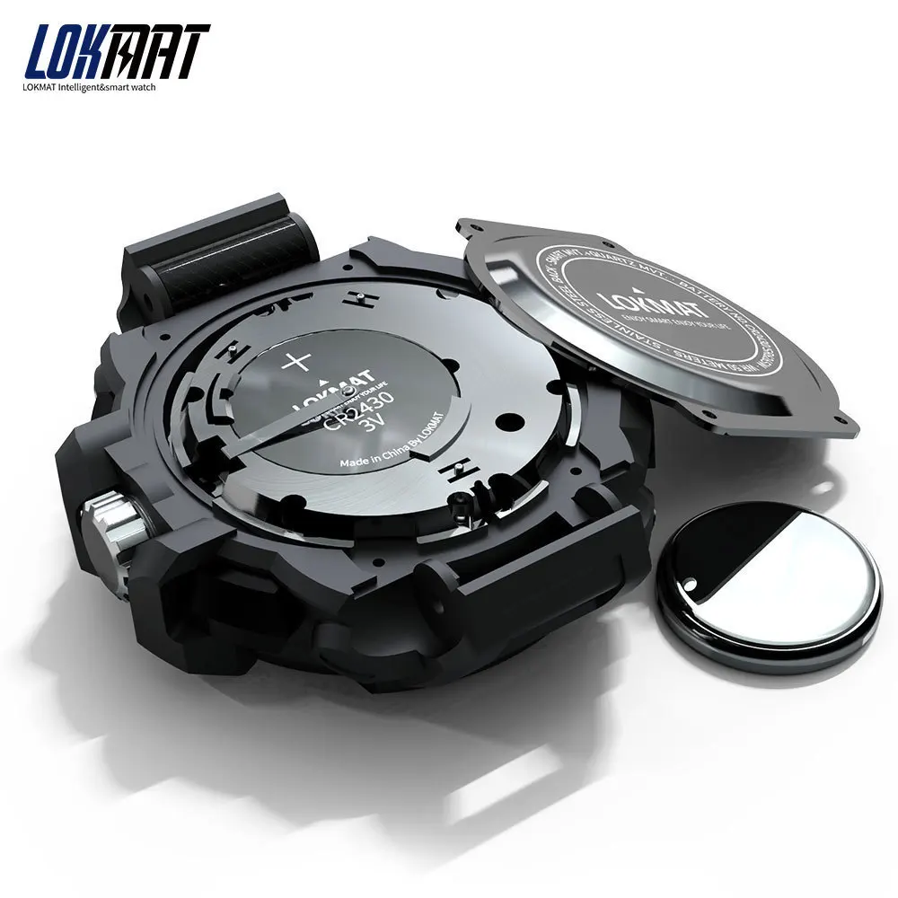 Günstig Neue LOKMAT SmartWatch Sport 50m Wasserdicht Bluetooth Anruf Erinnerung männer Smart Uhr Für ios und Android telefon