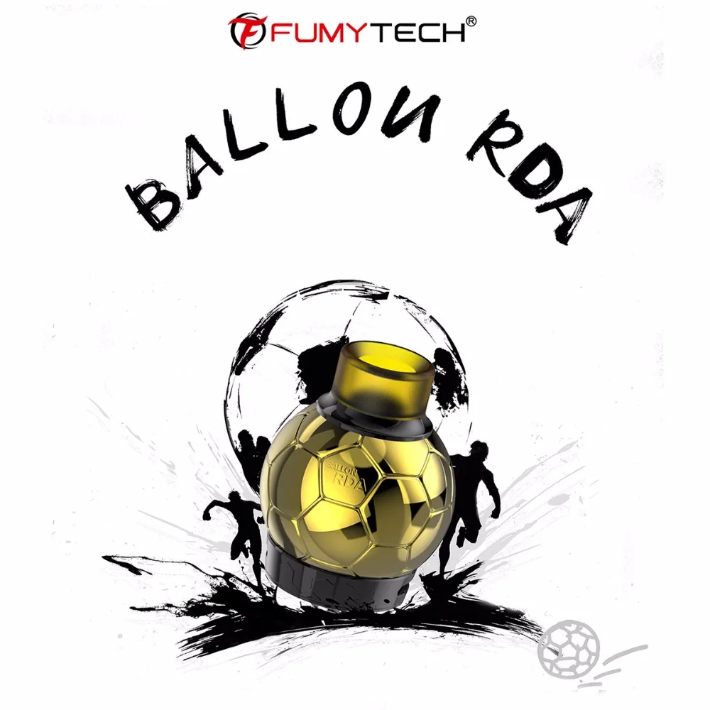 

Original Fumytech Ballon RDA Tank Atomizer Football Shaped 3.5ml Capacity E-cigarette Rebuildable Atomizer vs Dragonball RTA