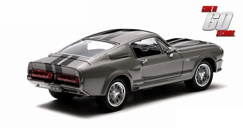 Зеленый светильник 1:43 1967 на заказ Ford Mustang Eleanor игрушечная машинка из сплава игрушки для детей литая под давлением модель автомобиля подарок на день рождения