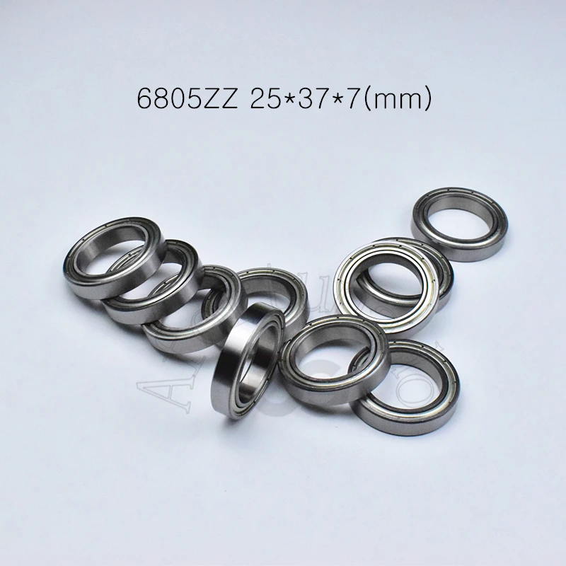 

Подшипники из хромированной стали 6805ZZ, 25*37*7 (мм), 10 шт., фотоподшипники 6805 6805ZZ, подшипники тонких стенок с металлическим герметичным подшипником