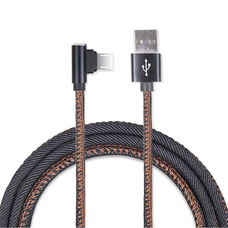 FDBRO درجة كابل يو اس بي ل فون المصغّر usb نوع C شحن شاحن L الكوع الهاتف البيانات رمز ل فون X 8 7 زائد سامسونج غالاكسي