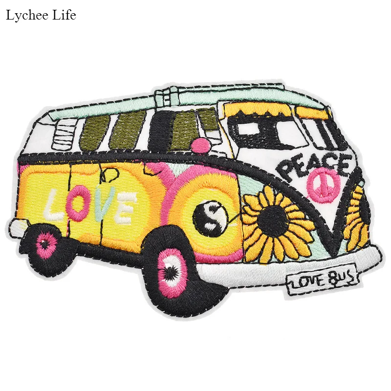 Lychee Life модные автомобильные вышитые клейкие нашивки ручной работы приклеивающиеся аксессуары для декора одежды для детей