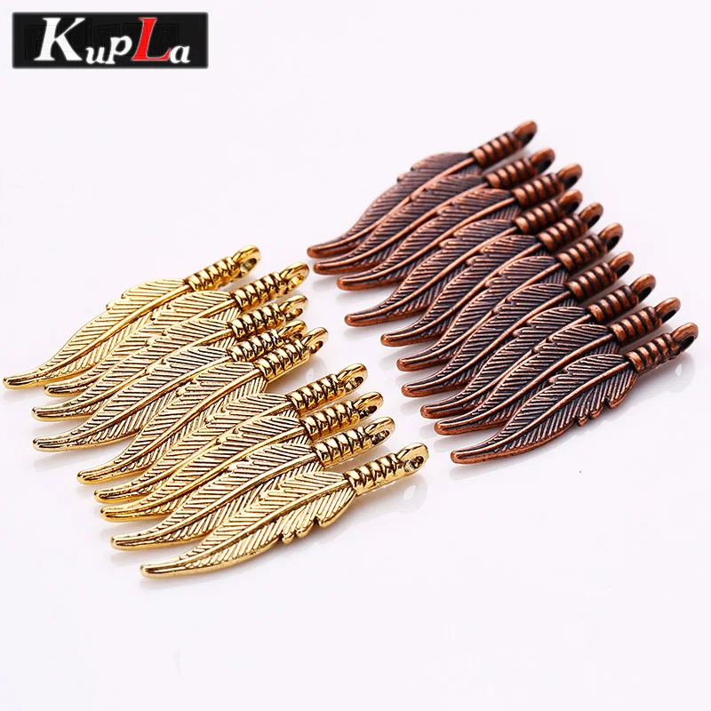 металл сплав квил кулоны шармы 80шт 6*32мм 8261|charms for jewelry|feather charmcharms jewelry making |