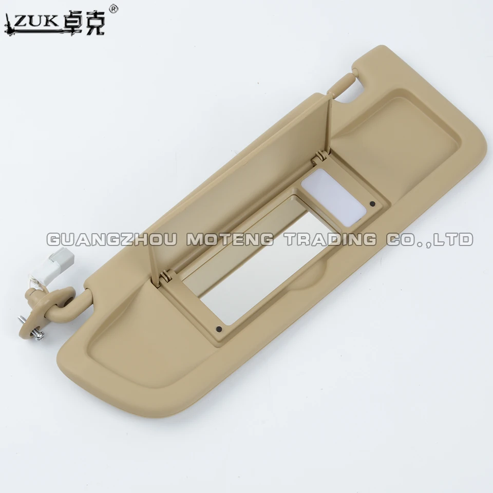 ZUK передняя левая сторона со стороны водителя автомобильный солнцезащитный козырек для HONDA CIVIC FA1 2006 2007 2008 2009 2010 2011 со светодиодной лампы Тип бежевый Цвет