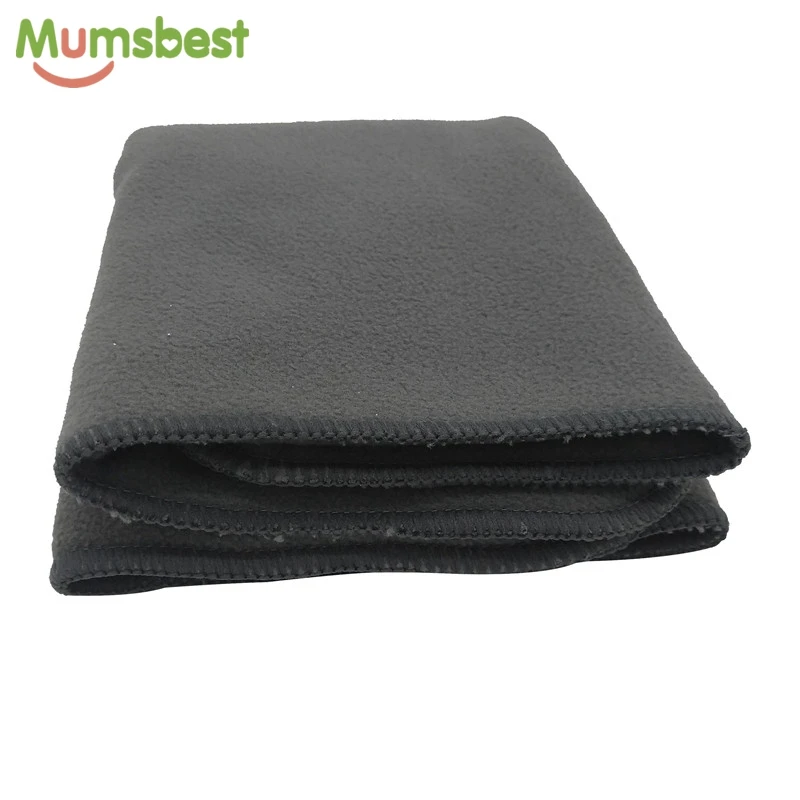 

[Mumsbest] 5Pcs Prefold Inser Charcoal Bamboo Nappy Liner Multi Use Softness Fast Absorbency Baby Prefold Cloth Diaper Insert