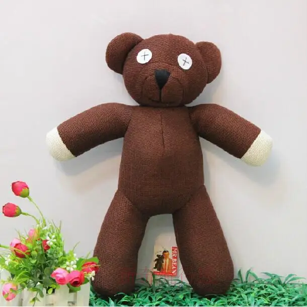 Модная Горячая Распродажа, 23 см, Mr Bean, плюшевый мишка, плюшевая игрушка для детей, подарок коричневого цвета, рождественский подарок - Высота: 23cm
