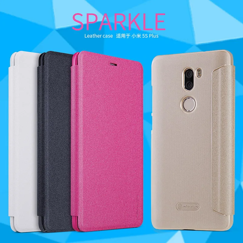 Кожаный чехол книжка NILLKIN с откидной крышкой для Xiaomi Модный накладка Mi5s Plus 5 7