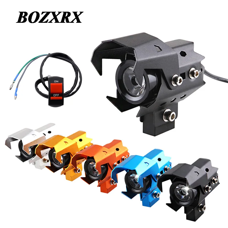 Фара для мотоцикла BOZXRX светодиодный светильник U8 со светодиодным чипом DRL