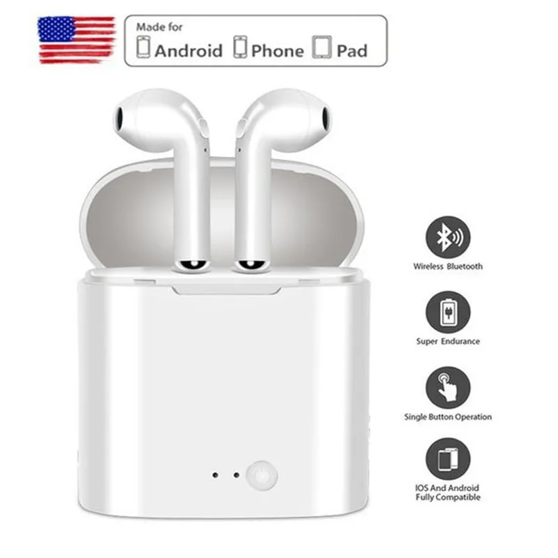 Blutooth наушники Handfree для iphone i7s tws True беспроводная гарнитура Auriculares в ухо kulaklik с