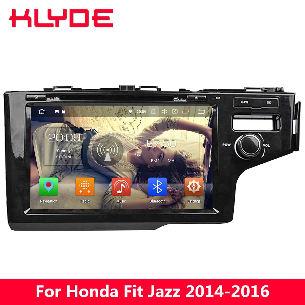 

KLYDE 9" IPS 4G Android 8 7.1 Octa Core 4GB RAM 32GB ROM Car DVD Player Radio Stereo GPS Navigation For Honda Fit Jazz 2014-2016