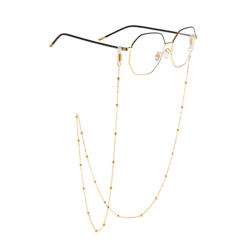 

IMIXLOT High Quality Reading Glasses Sunglasses Neck Chain Cords Holder Metal Strap Spectacles Gold Silver Color