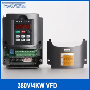 

380v/4kw VFD Variable Frequency Drive VFD Inverter 3 Phase Input 3 Phase Output Frequency Inverter Spindle Motor
